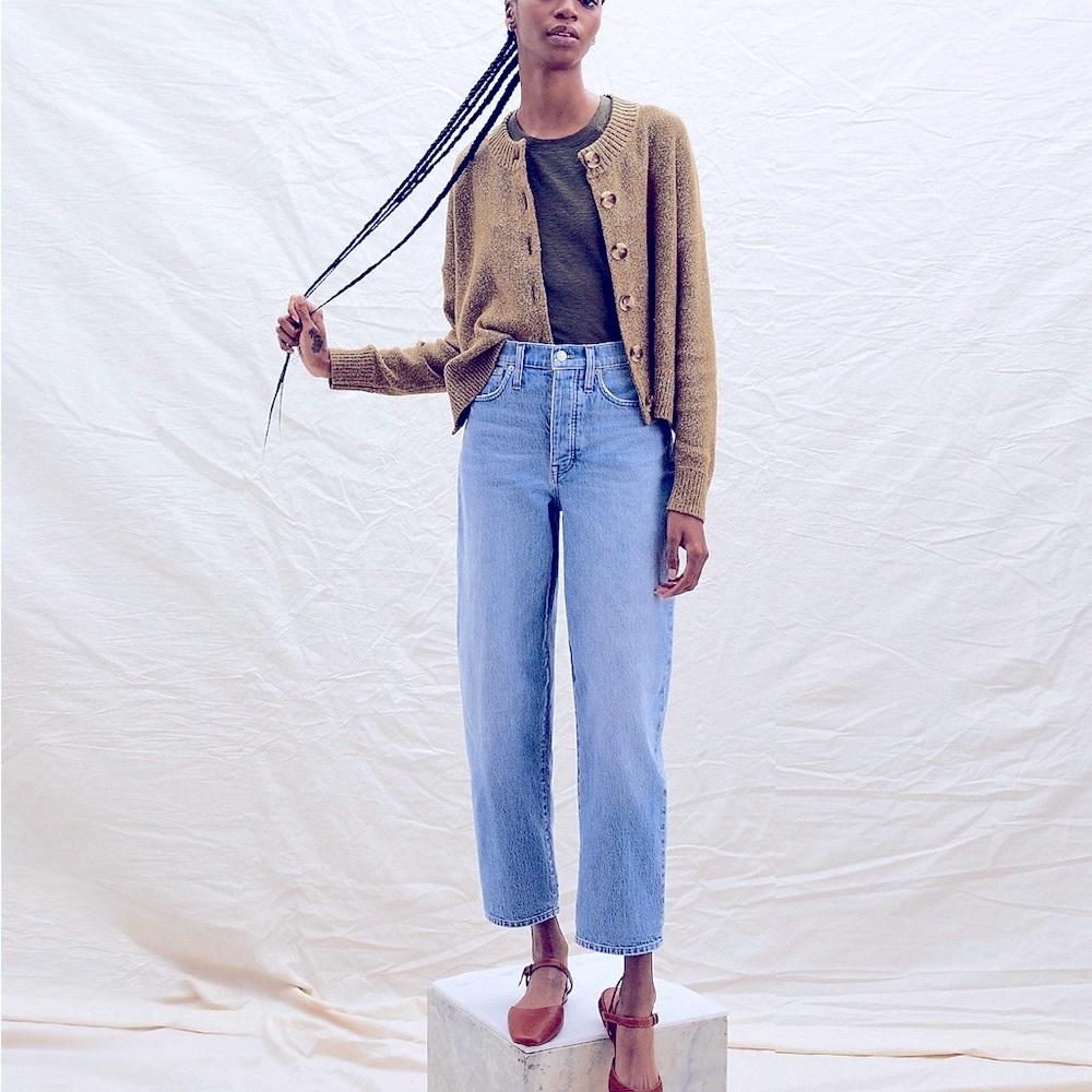 Madewell Balloon Jeans In Hewes Wash High Rise 80s Style Size 29 T